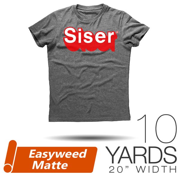 SISER HTV EasyWeed Heat Transfer Vinyl 10 x 5 yards - for T Shirts /  Textiles