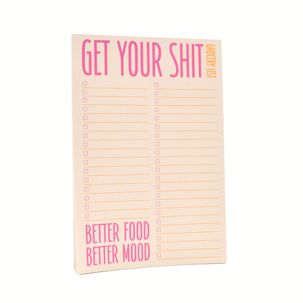 Get Your Sh*t Grocery List Notepad