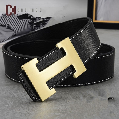 designer belts with h logo