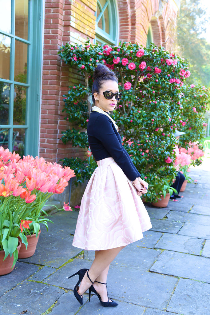 * MADE TO ORDER: High Low Rosette Skirt in Pink - KTRcollection