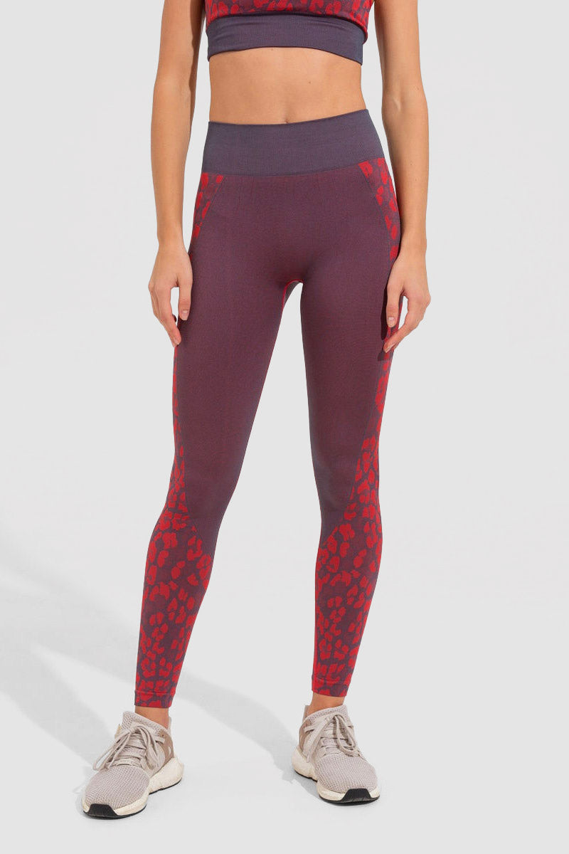 womens red leggings