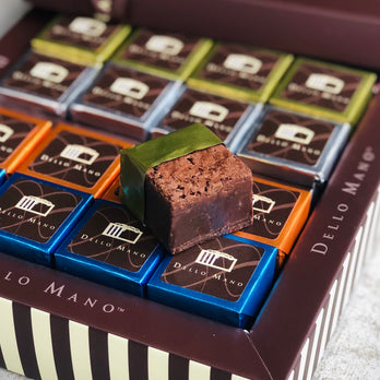 A gift Box of Dello Mano Favourites Luxury Brownies