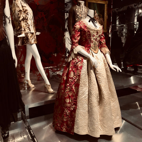Alexander McQueen Dress - period style red and cream