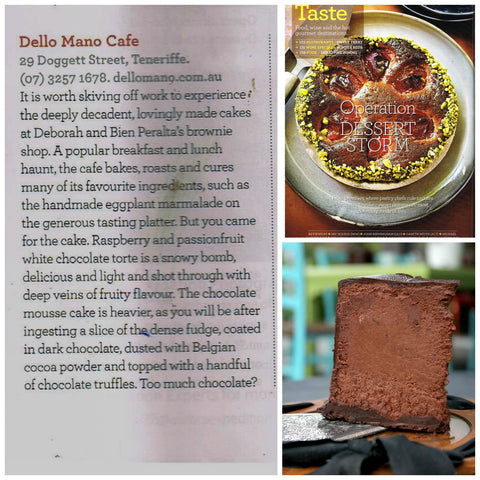 Dello Mano article in the Qantas Magazine 