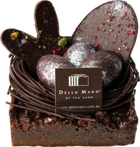 Easter- Brownie Pie with Easter Eggs - Easter Gift - Dello Mano