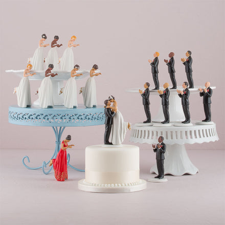 mix and match wedding cake toppers