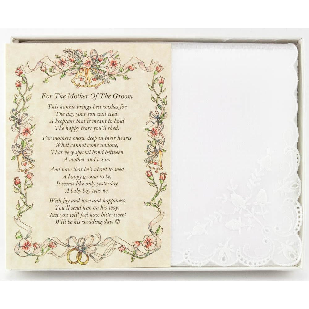 handkerchief for mother of the groom