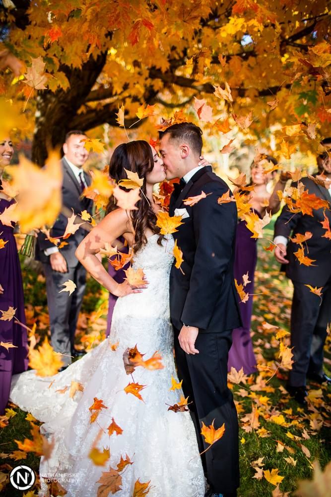 Image result for fall leaves wedding