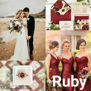 Ruby Wedding Idea Board