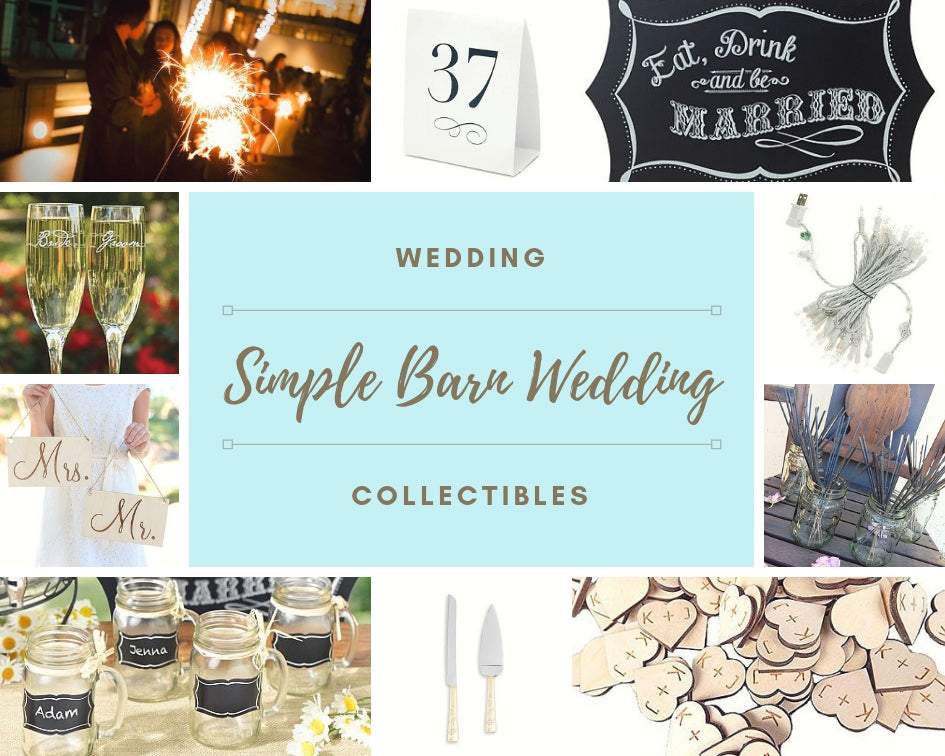 simple barn wedding accessories