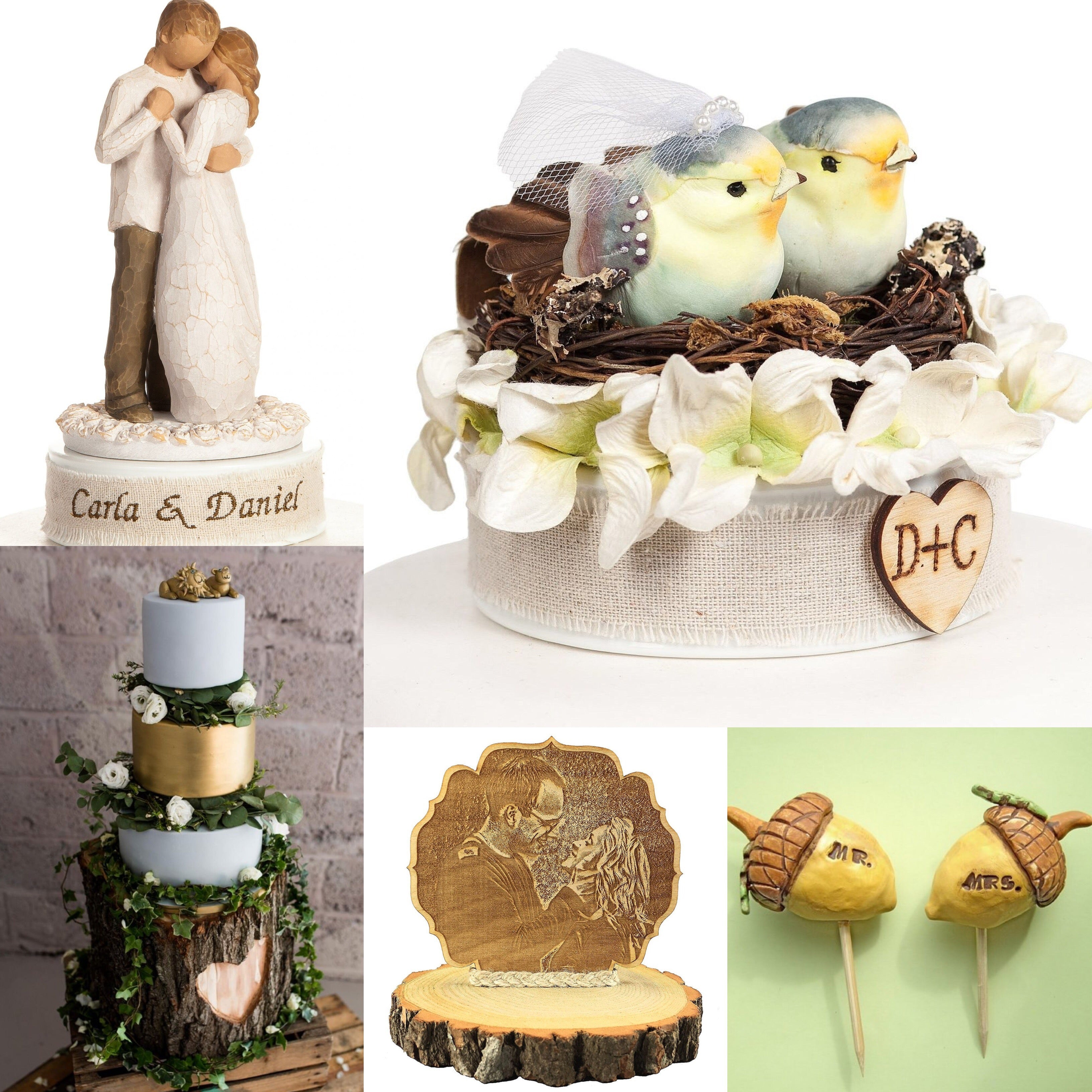 woodland cake toppers