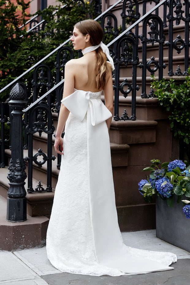 Chic white wedding dress