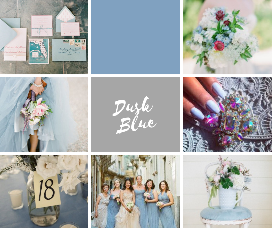 Wistful Wedding Colors | Dusk Blue