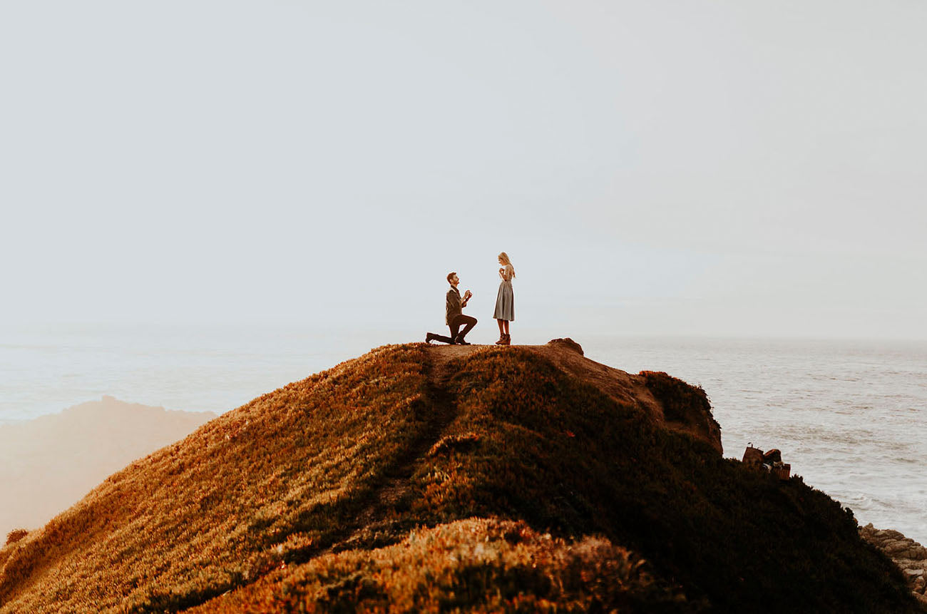 Secret Cliffside Proposal in Big Sur