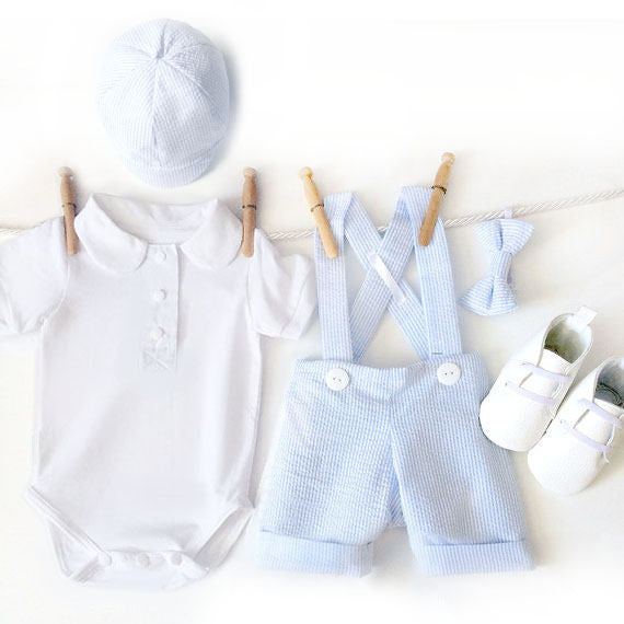 baby boy blue wedding outfit