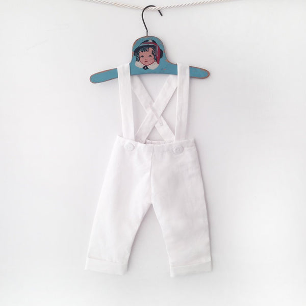 baby boy white linen suit