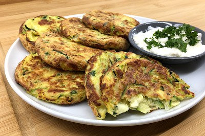 Pie Maker Zucchini & Haloumi Fritters – Pie Maker Stuff