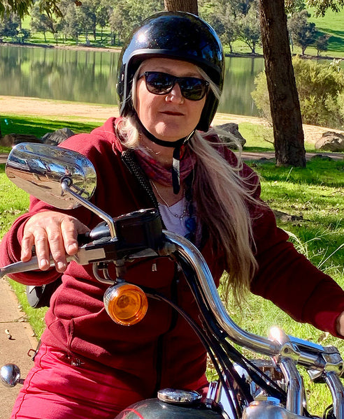 Woman Moto Glitter Helmet