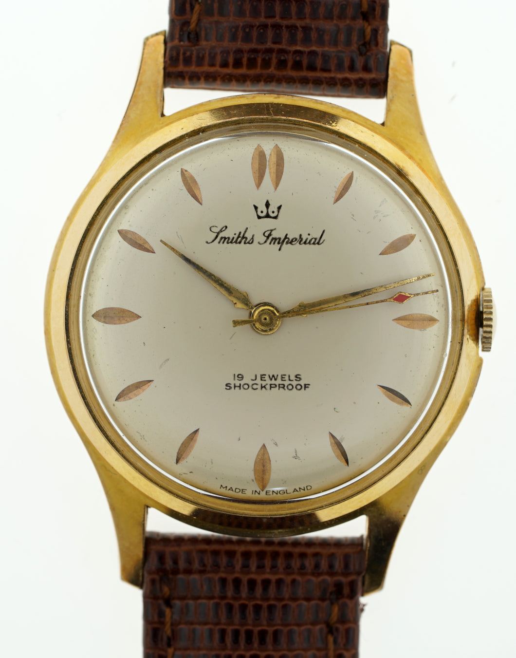 IMPERIAL SMITHS 19J ENGLISH WRISTWATCH WITH RARE MOVEMENT VARIATION GW ...