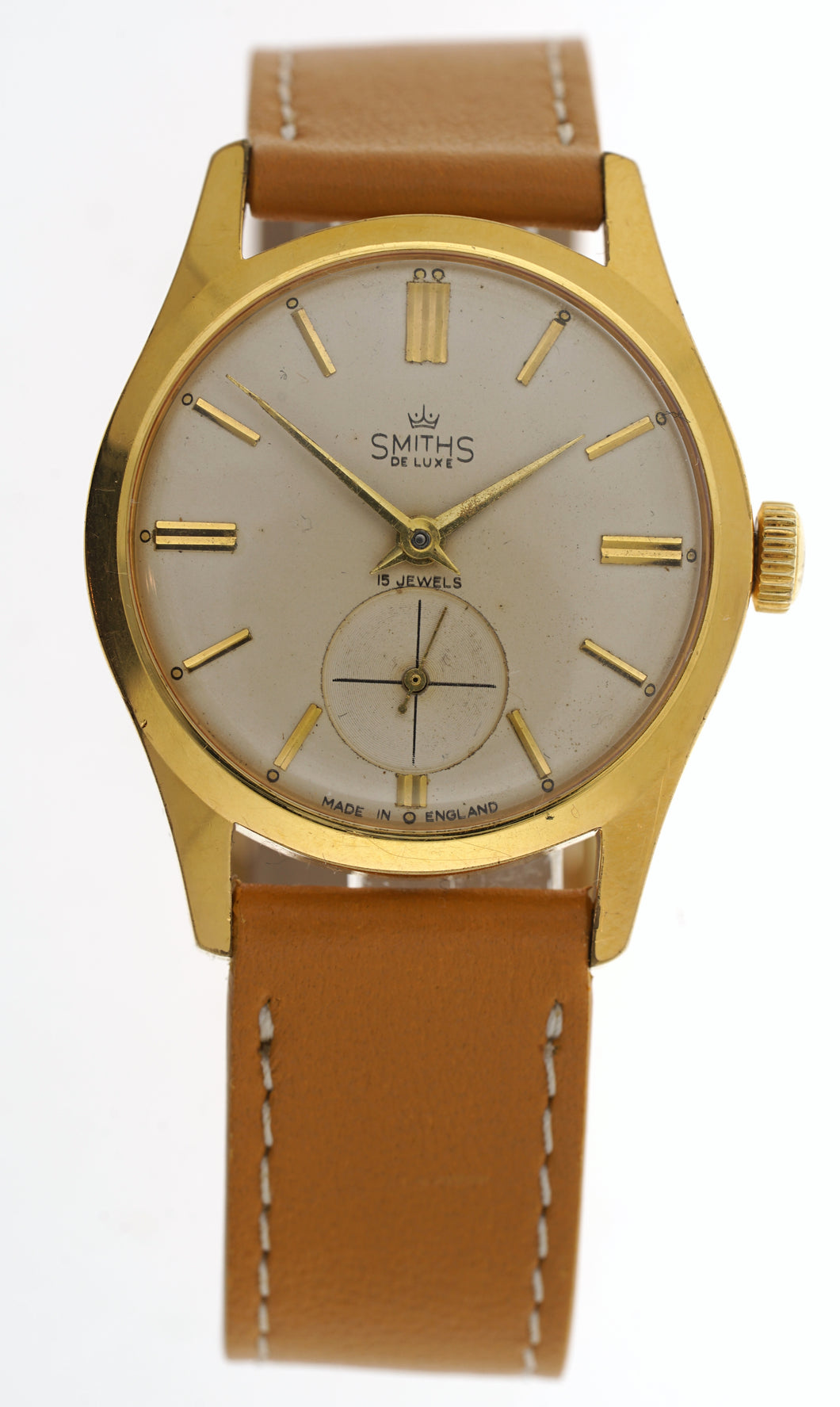Deluxe Smiths Gents Gold Plated Watch 50s Excellent Condition