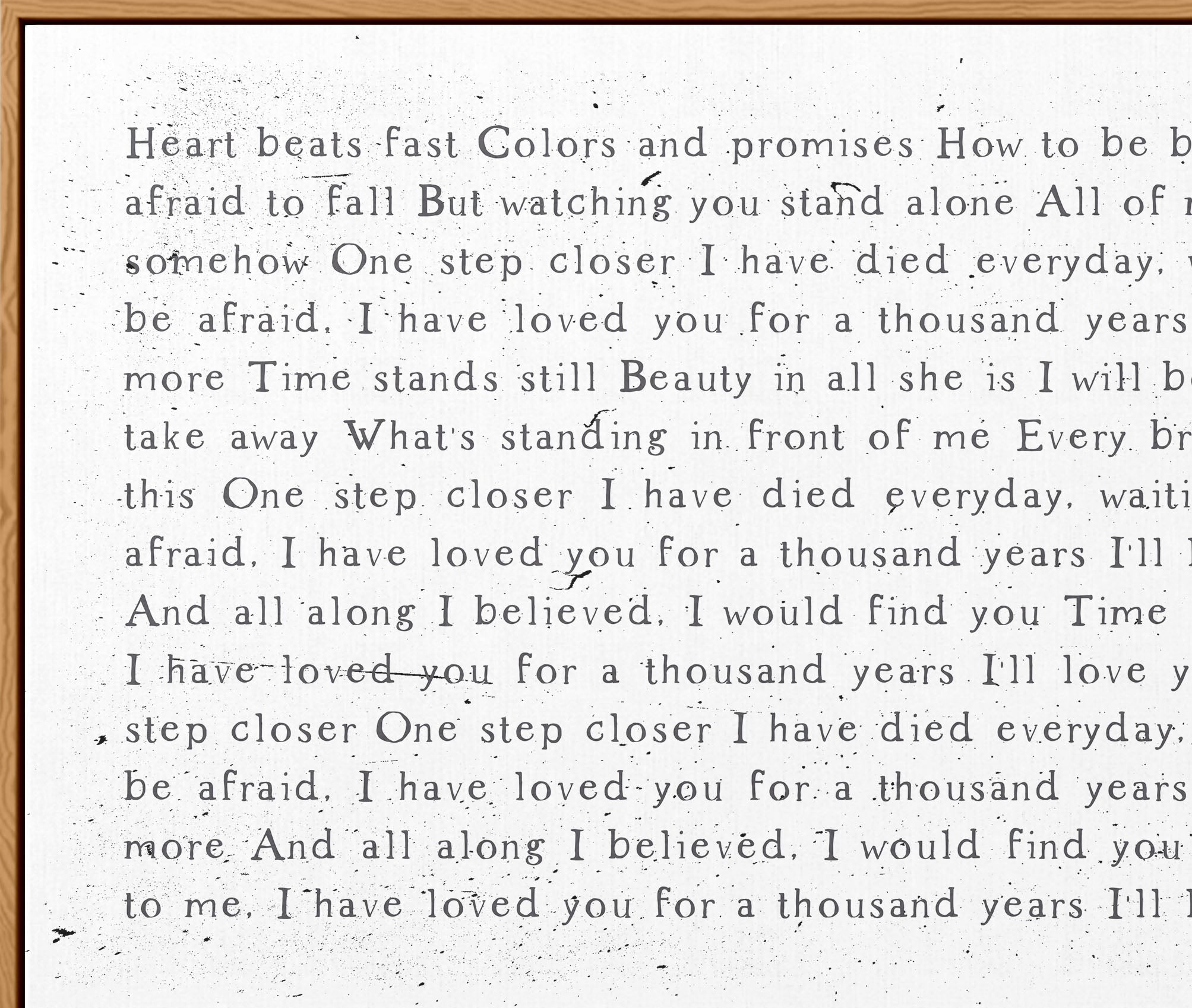 a thousand years lyrics