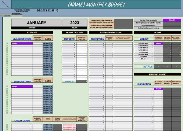 a budget template that actually works