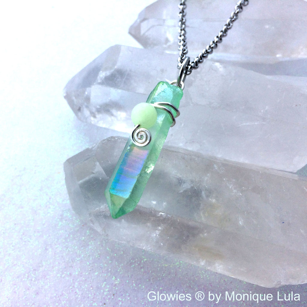 Glowies Glow Jewelry - Aura Crystal Necklace