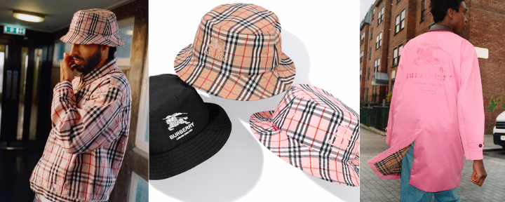 burberry x supreme bucket hat