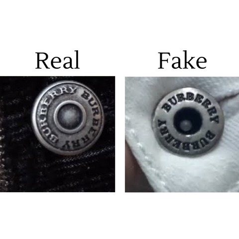 real vs fake Burberry