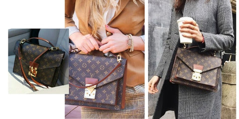 Girl wearing Louis Vuitton Monceau monogram