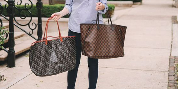 GOYARD Saint Louis PM tote vs. LOUIS VUITTON Neverfull MM