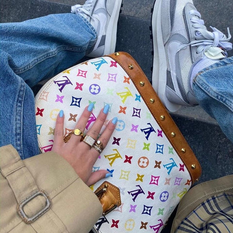 Louis Vuitton Alma Multicolor White