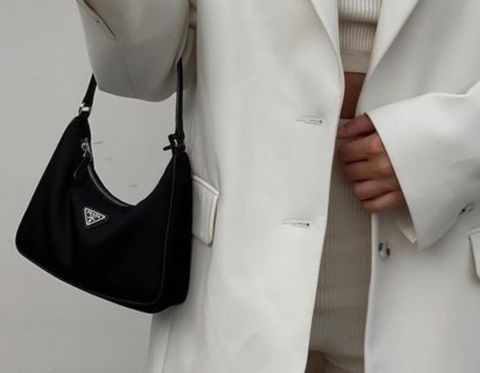 Prada Nylon Mini Bag Black Etoile Luxury Vintage