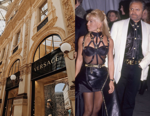 Gianni og donatella versace - versace butikk