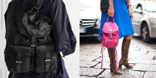 History of the bag: Prada Vela backpack