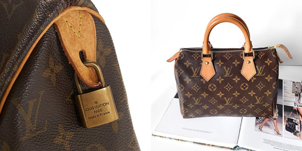 Louis Vuitton Speedy con cierre, cierre de la bolsa y cierre