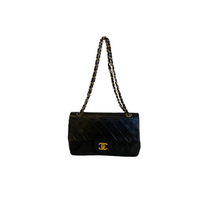 Chanel - Classic Flap Bag Μεσαίο - Chanel Classic Flap Bag Δέρμα αρνιού - Τσάντες ώμου - Etoile Luxury Vintage