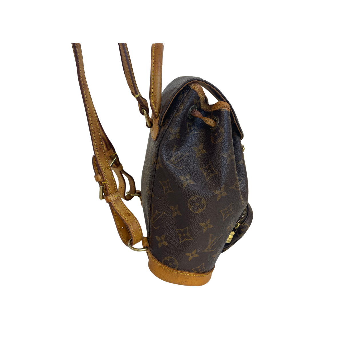 Montsouris PM Monogram Canvas/Natural leather - Handbags