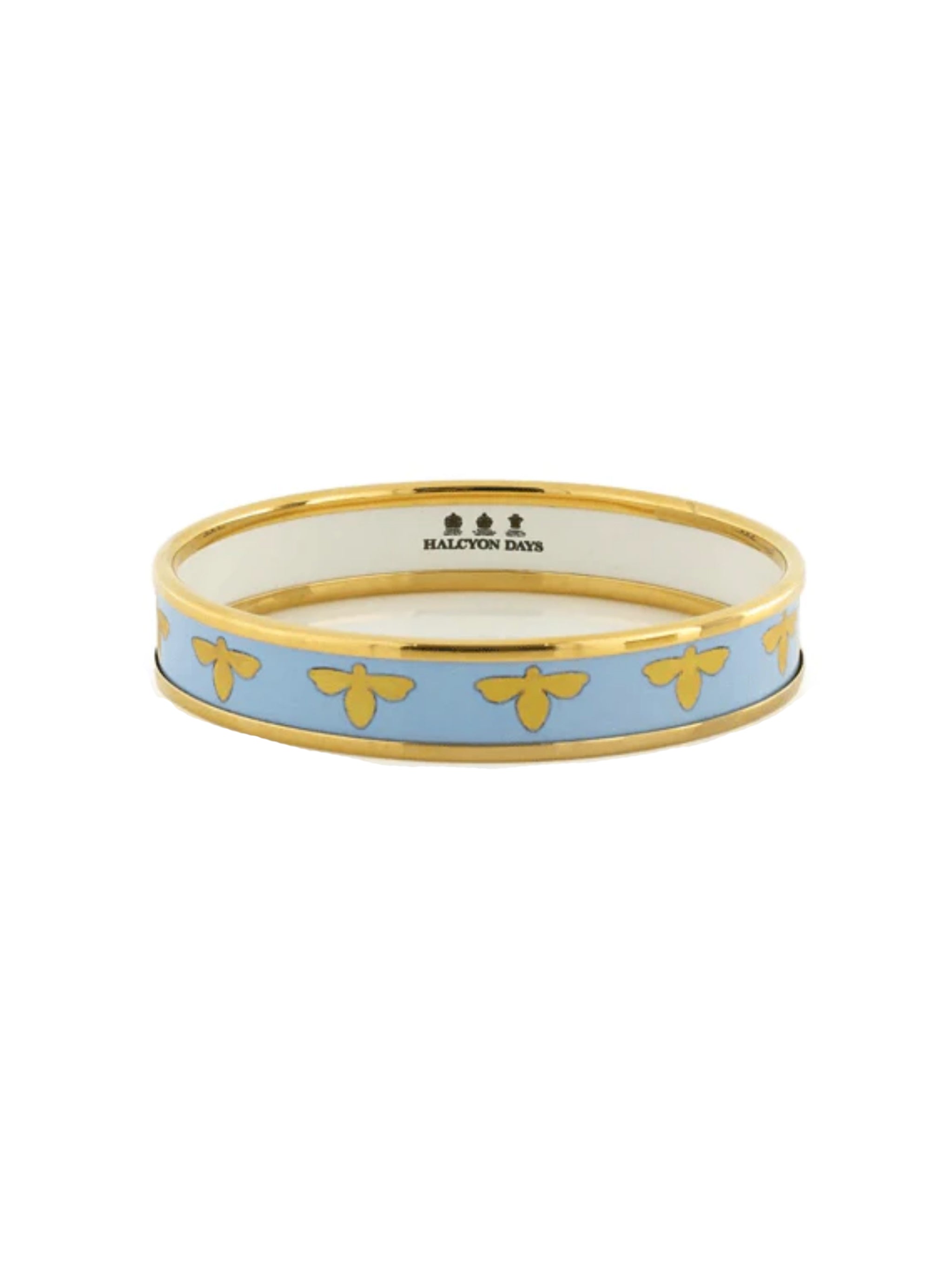 Shop the Halcyon Days Bee Forget-Me-Not Bangle at Weston Table