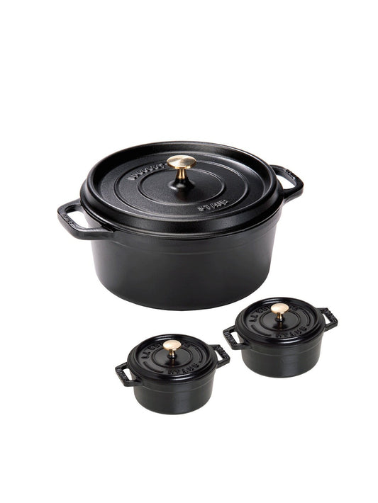 Staub Cast Iron - Minis 4.5-inch, Mini Frying Pan, black matte