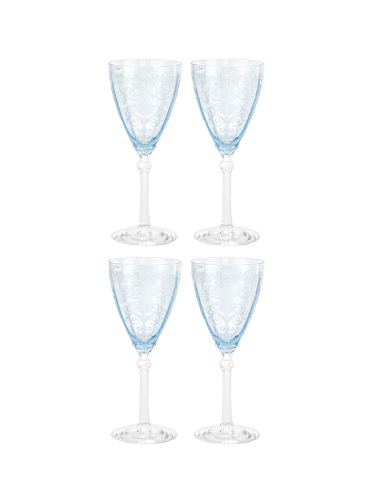 Shop the Vintage 1930s Fostoria Chintz Etched Crystal Wine Glasses at  Weston Table