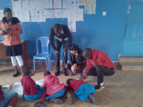 Karen in Africa teaching