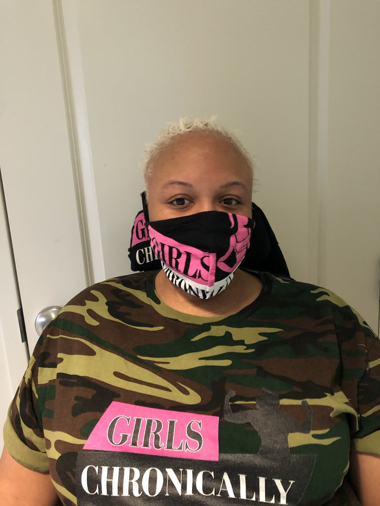 Keisha Greaves with mask.