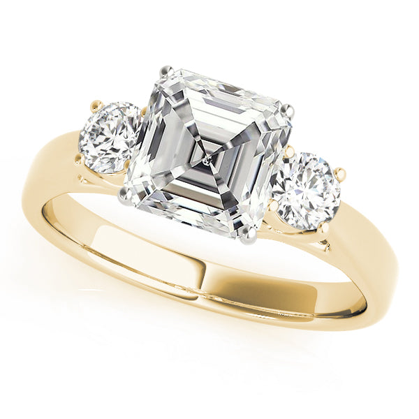Trinity Asscher Engagement Ring
