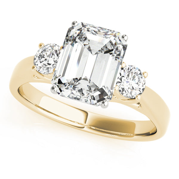 Trinity Emerald Engagement Ring