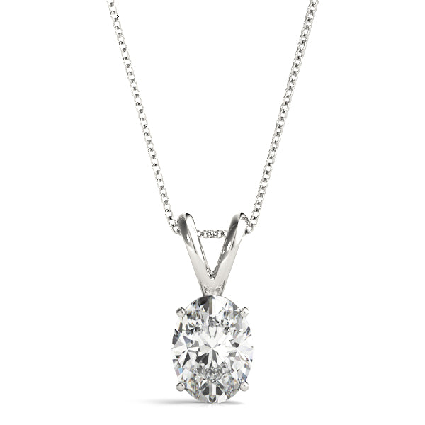 Exceptional Oval Solitaire Pendant (1/2 ct. tw.)