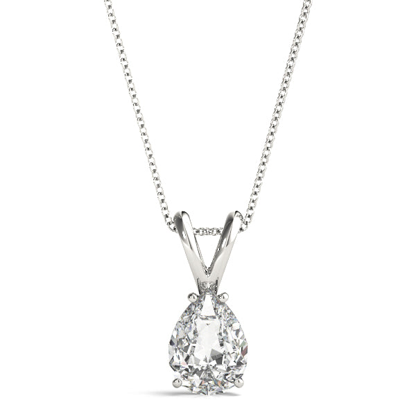 Exclusive Solitaire Pear Pendant (1/2 ct. tw.)