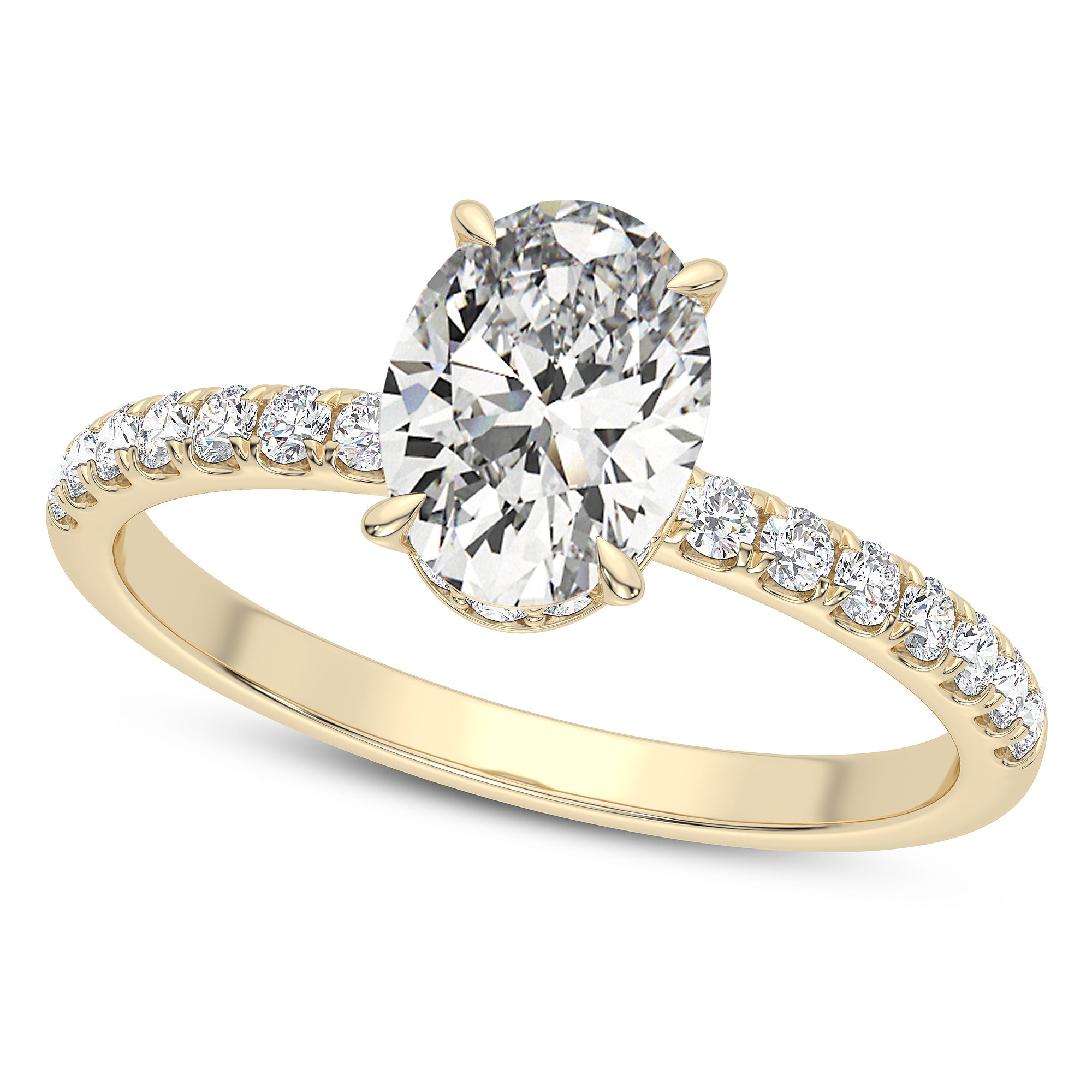 Preeti Oval Engagement Ring