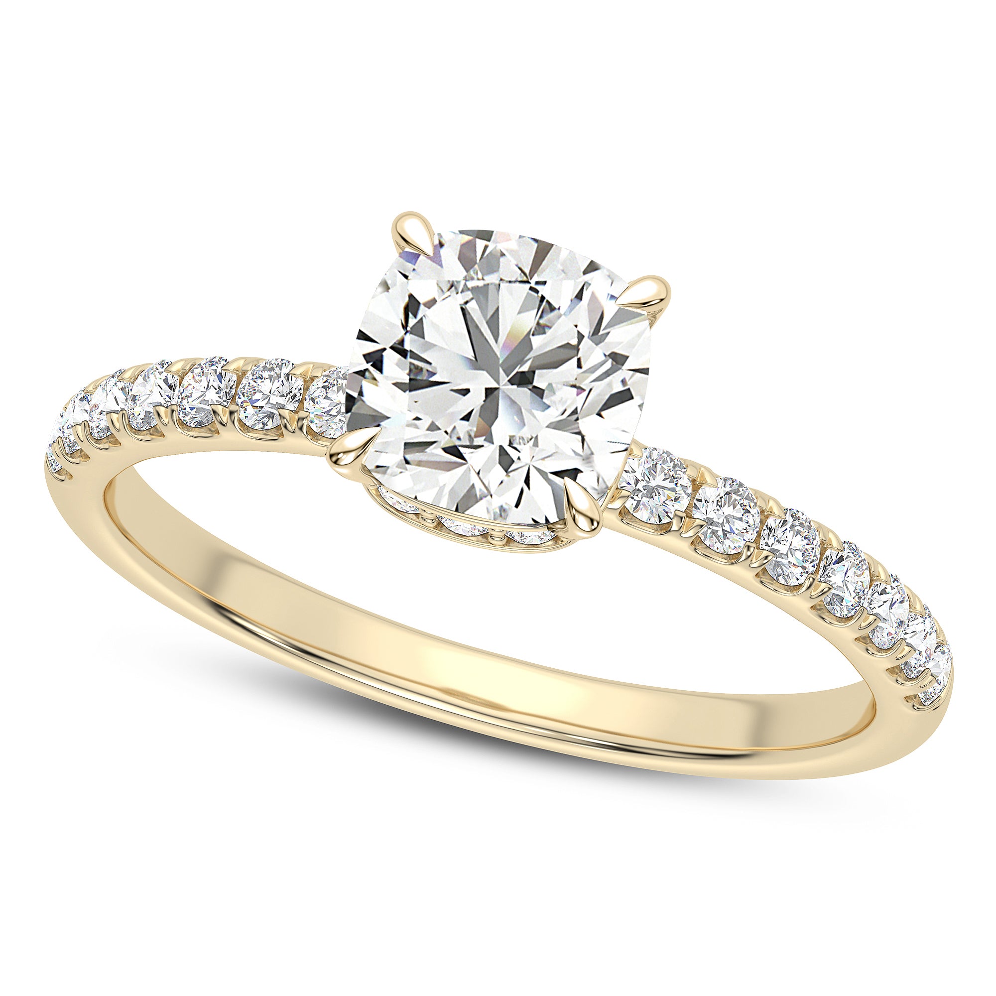 Preeti Cushion Engagement Ring