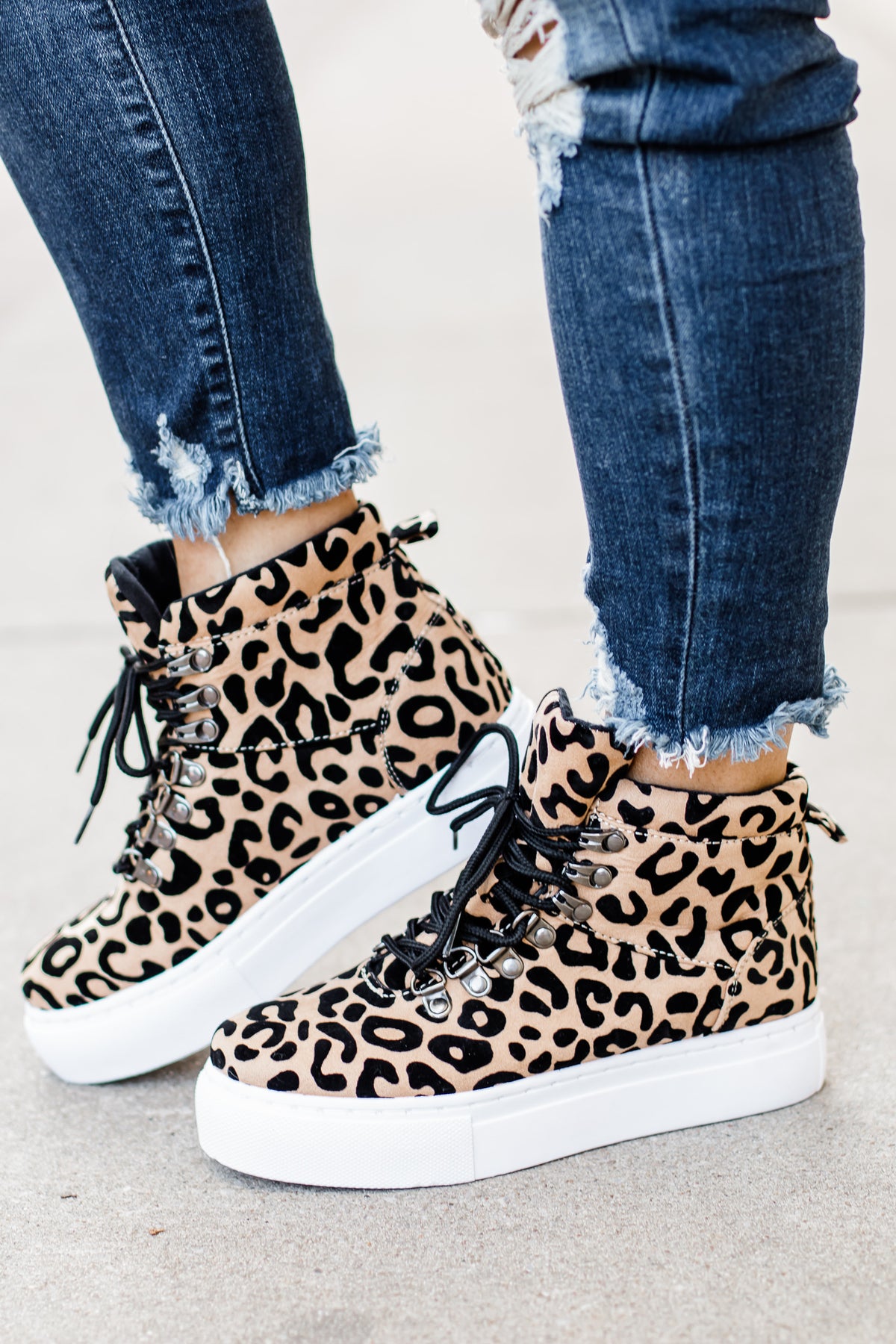 leopard platform sneakers